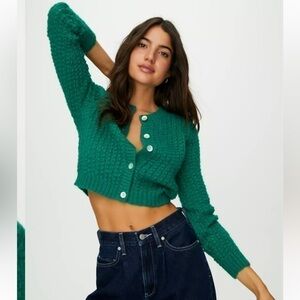 ARITZIA WILFRED FORTUNE ALPACA MOHAIR SWEATER  CARDIGAN